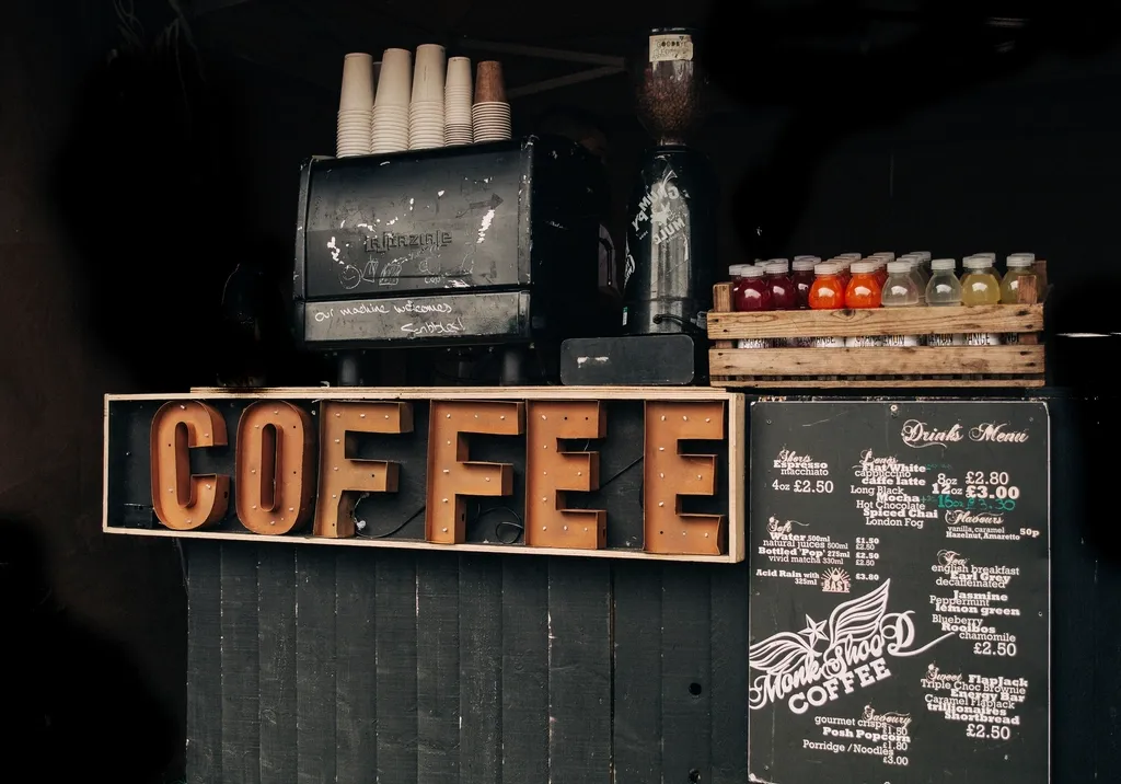 Retro coffee shop