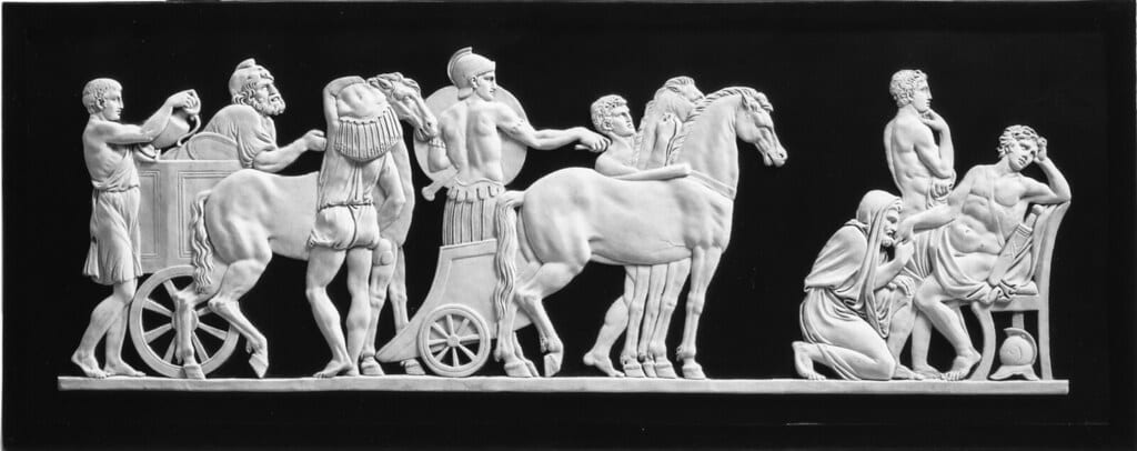 Priam Kneeling Before Achilles, Begging for the Body of His Son Hector ca. 1790 (Neoclassical)